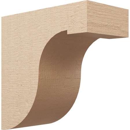 12in. W X 24in. D X 24in. H Series 1 Del Monte Rough Cedar Woodgrain TimberThane Corbel, Primed Tan